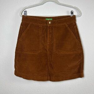 dip Women's Corduroy Skort in Rich Brown